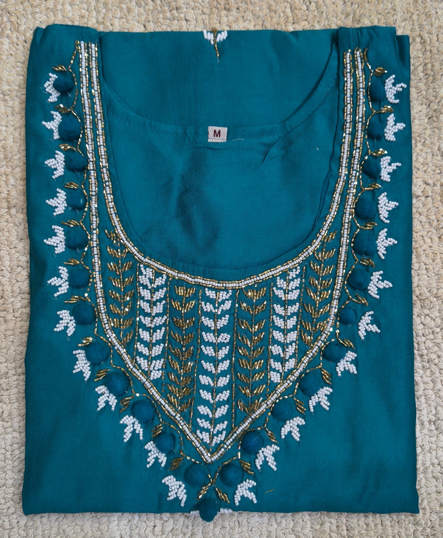 Beautiful Fully Hand Work Design Silk Suit