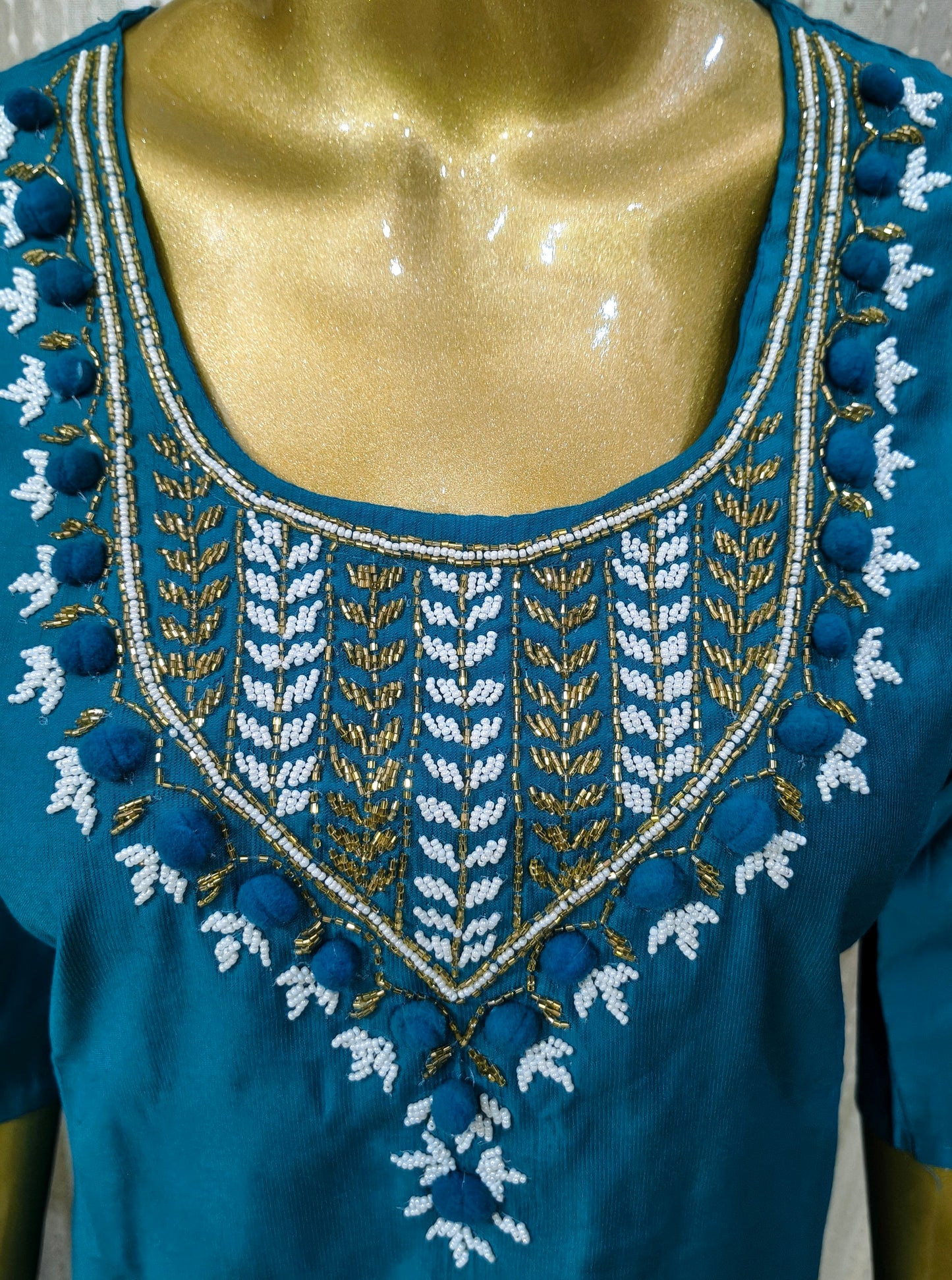 Beautiful Fully Hand Work Design Silk Suit