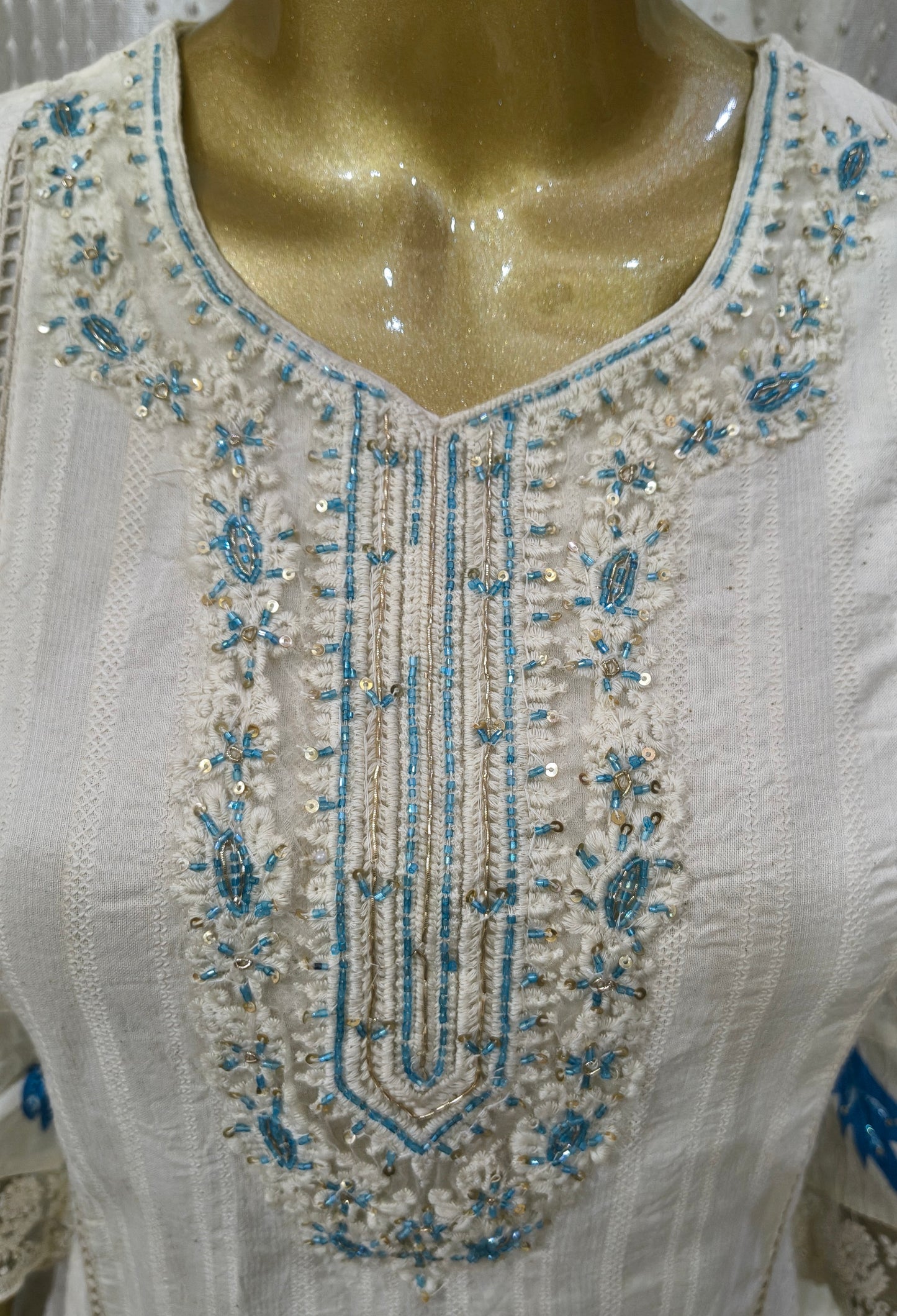 Premium Kora Cotton Brush Painted Suit with Cotton Dupatta