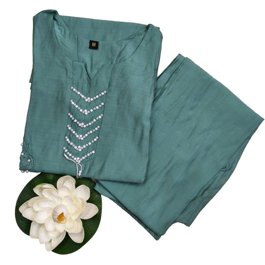 Premium Vertican Cord Set with Hand work design